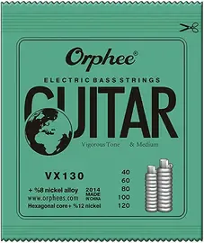 Струны для бас-гитары Orphee VX-130 Nickel Alloy 40-120