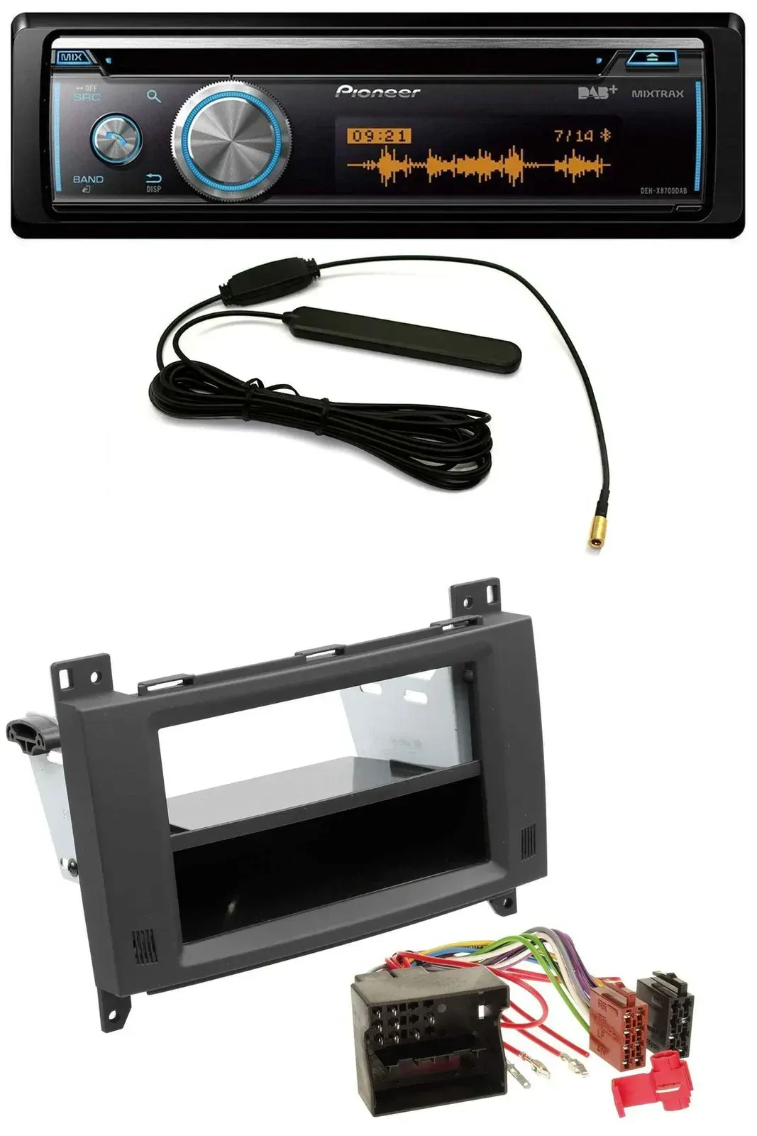 Автомагнитола Pioneer CD/USB/Bluetooth/DAB MP3 для Mercedes A-/B-Class и Vito