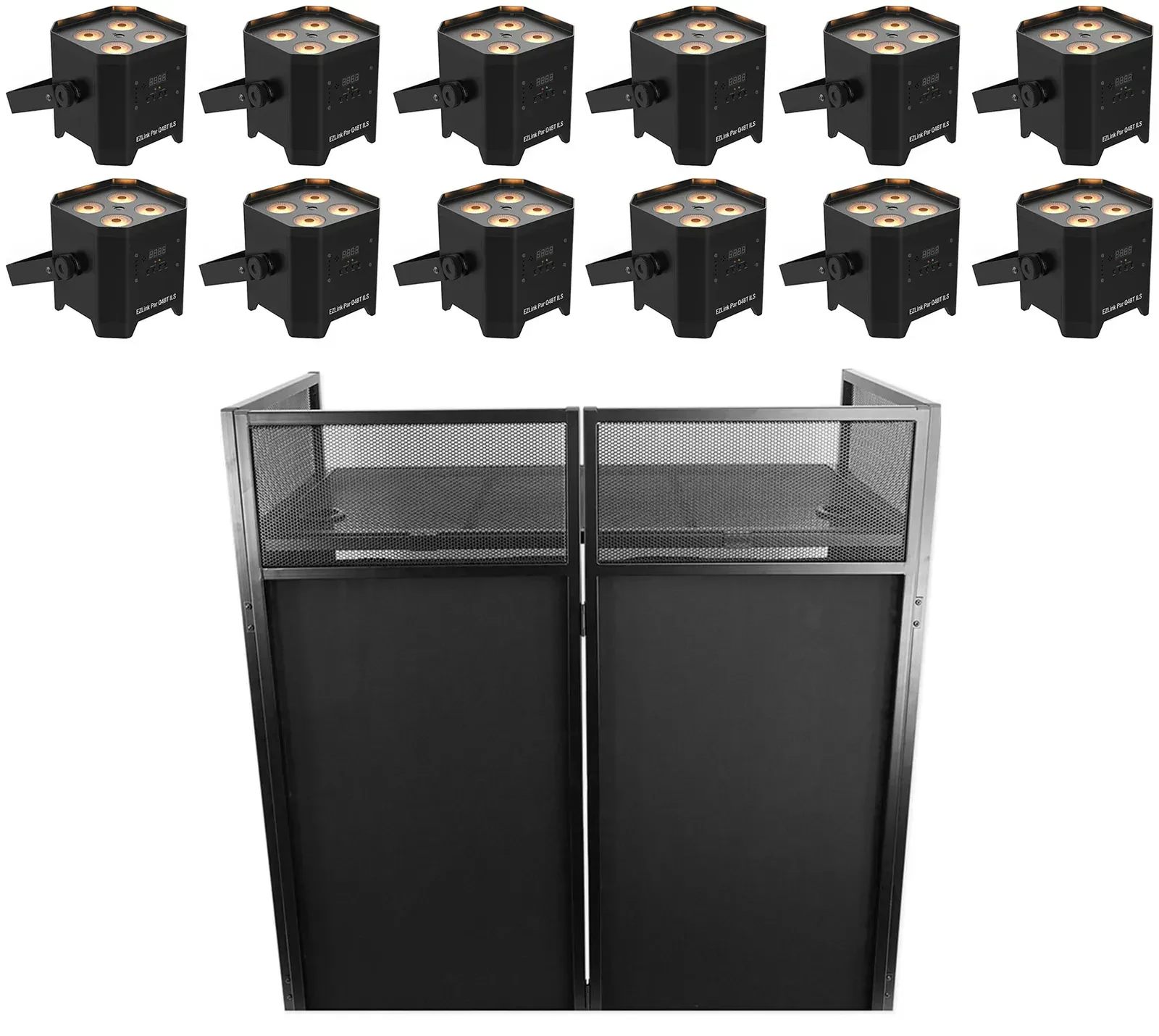 Светодиодный прибор Chauvet DJ EZLink Par Q4BT ILS RGBA с фасадом (12 штук)