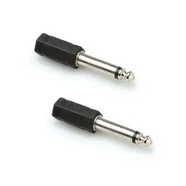 Hosa Technology 2x GPP-290 Analog Audio Adaptor 1/4" TRS to 1/4" TS #GPP290 2