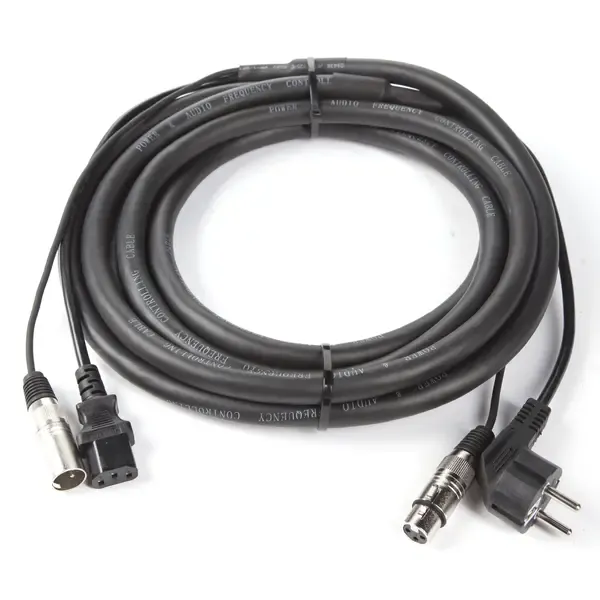 MUSIC STORE Hybridkabel 5m XLR Audio / Euro-Netzkabel