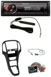 Автомагнитола для Opel Astra J (с 2009) Pioneer 1 DIN, MP3, DAB, AUX, USB, перламутрово-черная