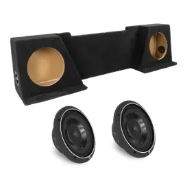 NVX VE-GM-SLVECG2-D10S Dual 10" Sealed Enclosure with Two P3SD2-10 Subwoofer
