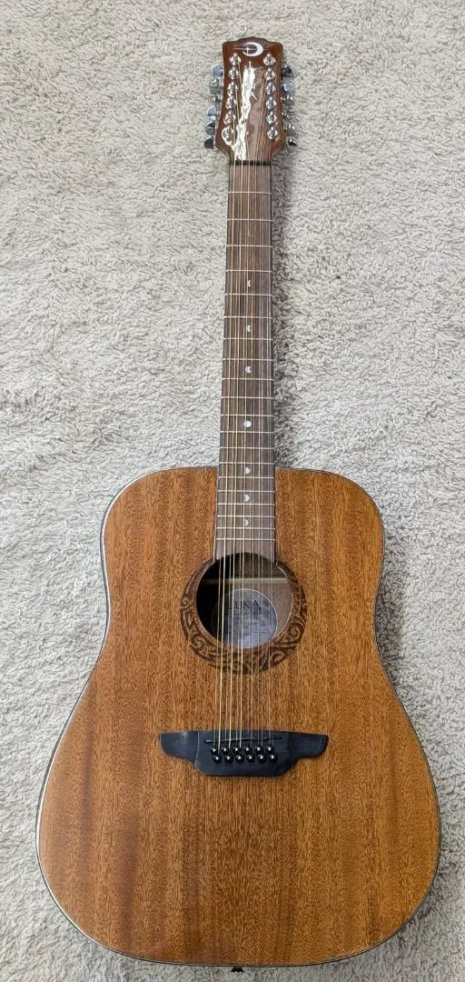 Luna Guitars Gypsy 12-String Dreadnought Mahogany Acoustic Guitar GYP D12 MAH