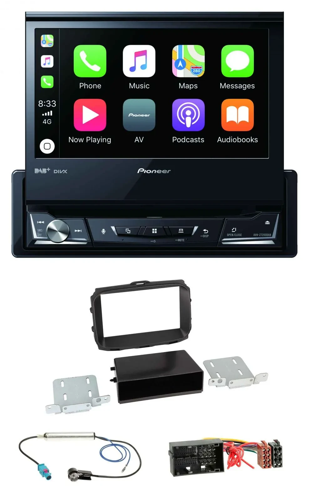 Автомагнитола для Alfa Romeo Giulietta 940 Facelift Pioneer DVD, Bluetooth, DAB, USB, MP3