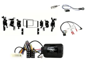 Einbauset Lenkradadapter Doppel DIN Autoradio für Nissan Versa Tiida C11 2008-20