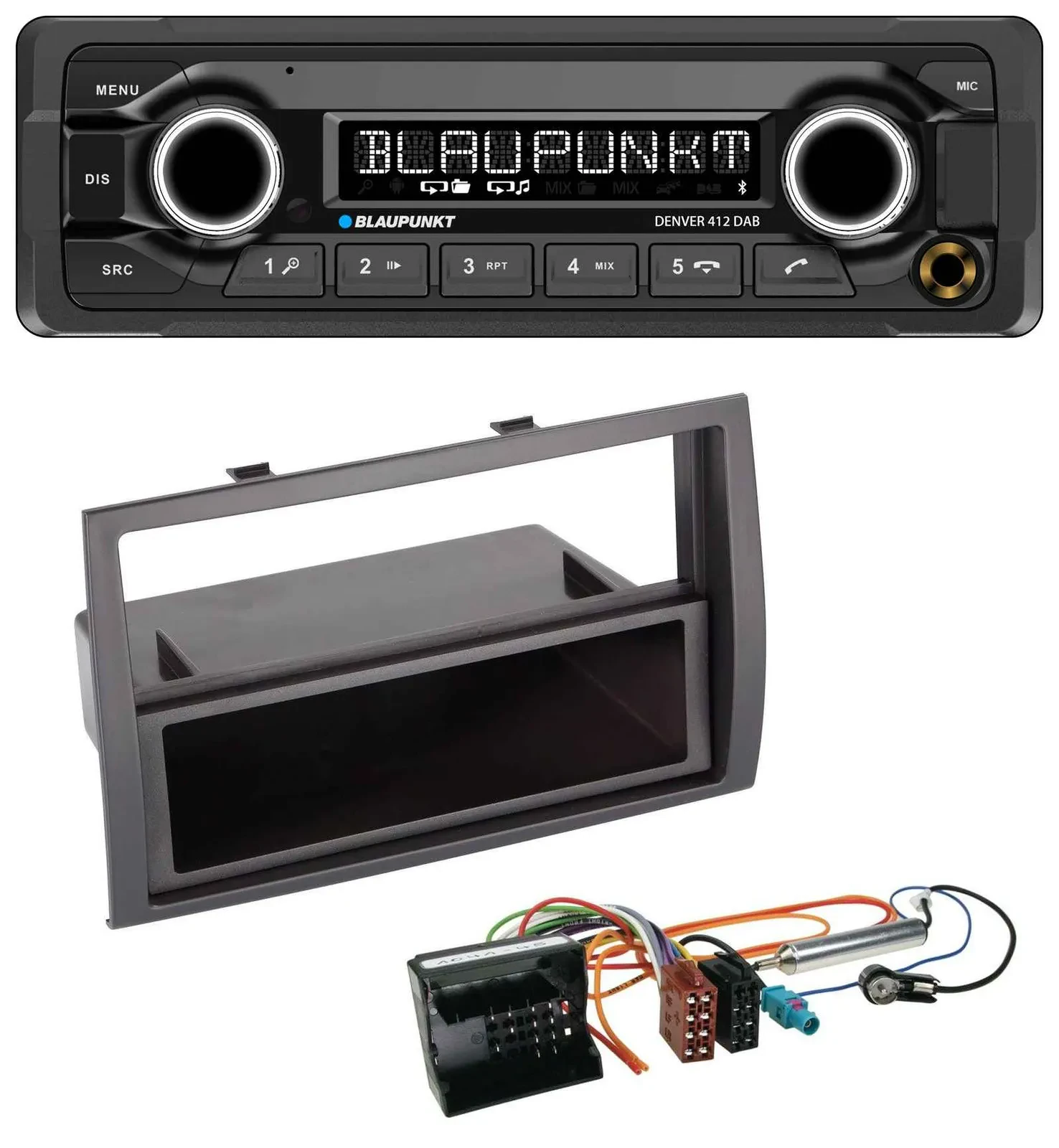 Blaupunkt Bluetooth DAB MP3 USB Autoradio für Citroen Jumper 2006-2011 Quadlock