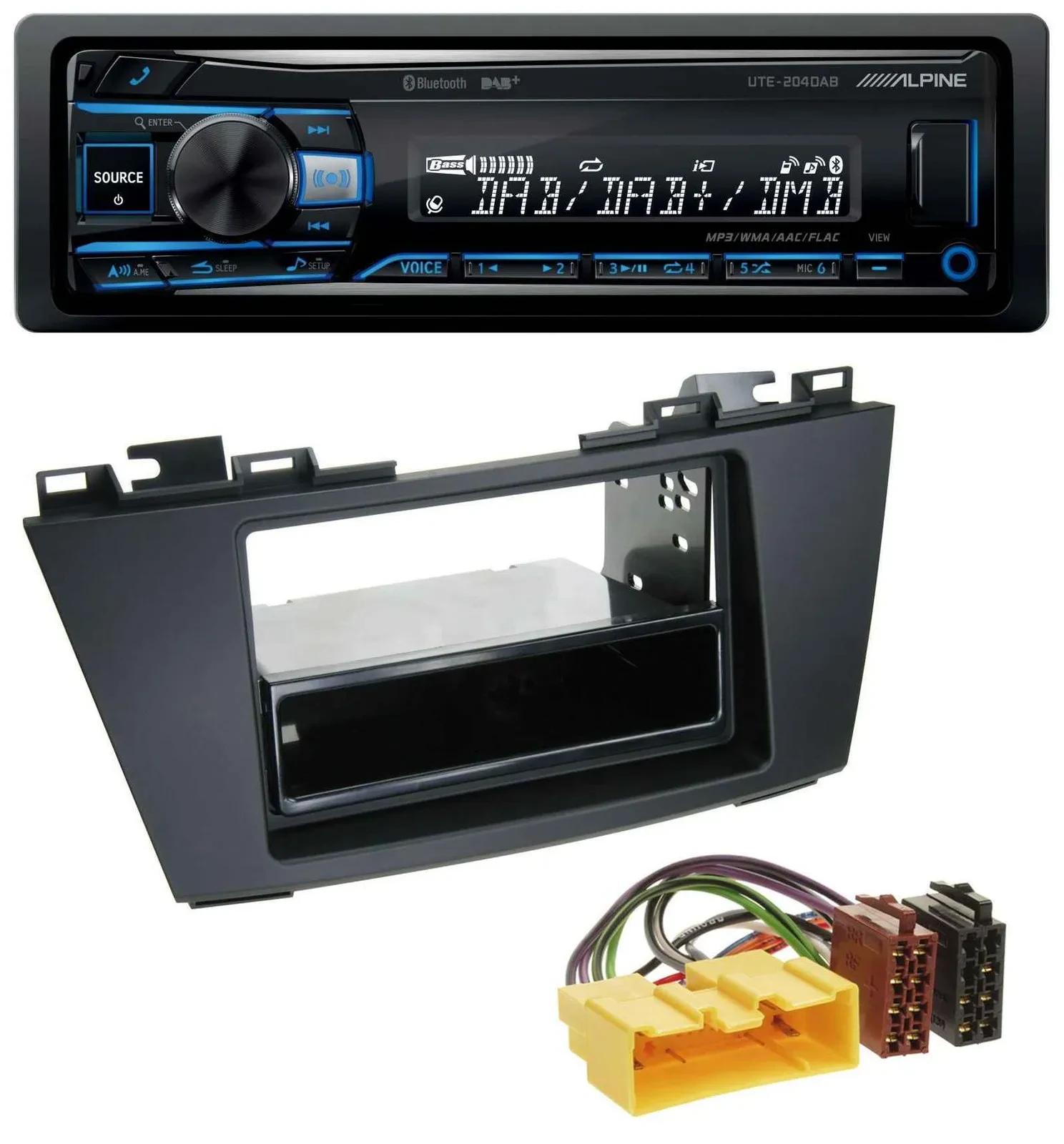 Alpine USB Bluetooth DAB MP3 Autoradio für Mazda 5 (ab 2010)