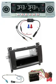 Dietz DAB USB MP3 Bluetooth Autoradio für Mercedes Viano Vito 06-14 schwarz