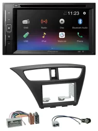 Pioneer Bluetooth MP3 USB 2DIN DAB DVD Autoradio für Honda Civic Hatchback ab 12