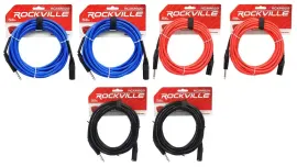 Коммутационный кабель Rockville RCXMB20 Multicolor 6.1 м (6 штук)