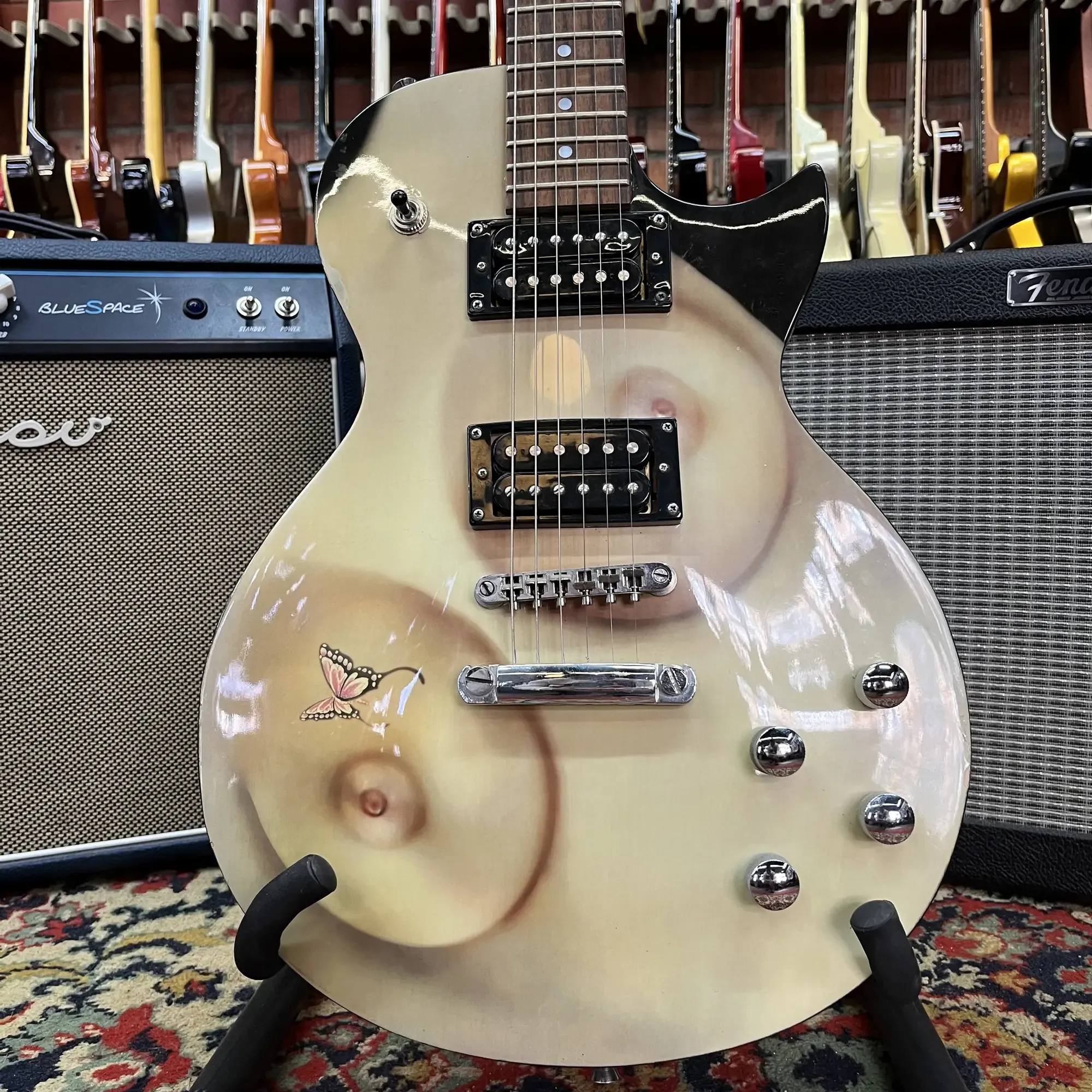 Электрогитара A-LP Les Paul HH Black Desen China 2000