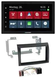 Автомагнитола Blaupunkt 2DIN, MP3, Bluetooth, DAB, USB для Fiat Ducato (2006–2011), Citroen Jum