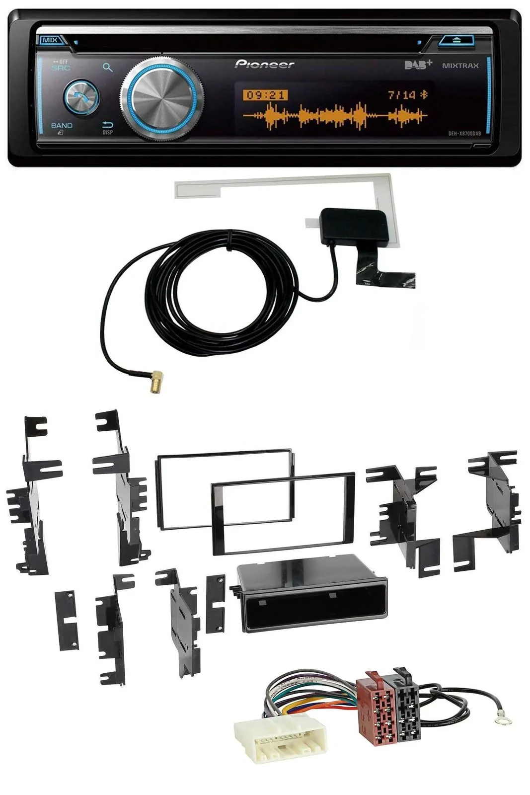 Автомагнитола Pioneer Bluetooth, DAB, MP3, USB, CD для Nissan Versa (с 2007) и Xterra (с 2013)