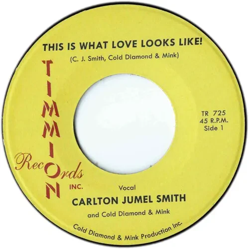 Виниловая пластинка Carlton Jumel Smith – This Is What Love Looks Like! / This Is What Love Looks Like (Instrumental) (Релиз 2019)