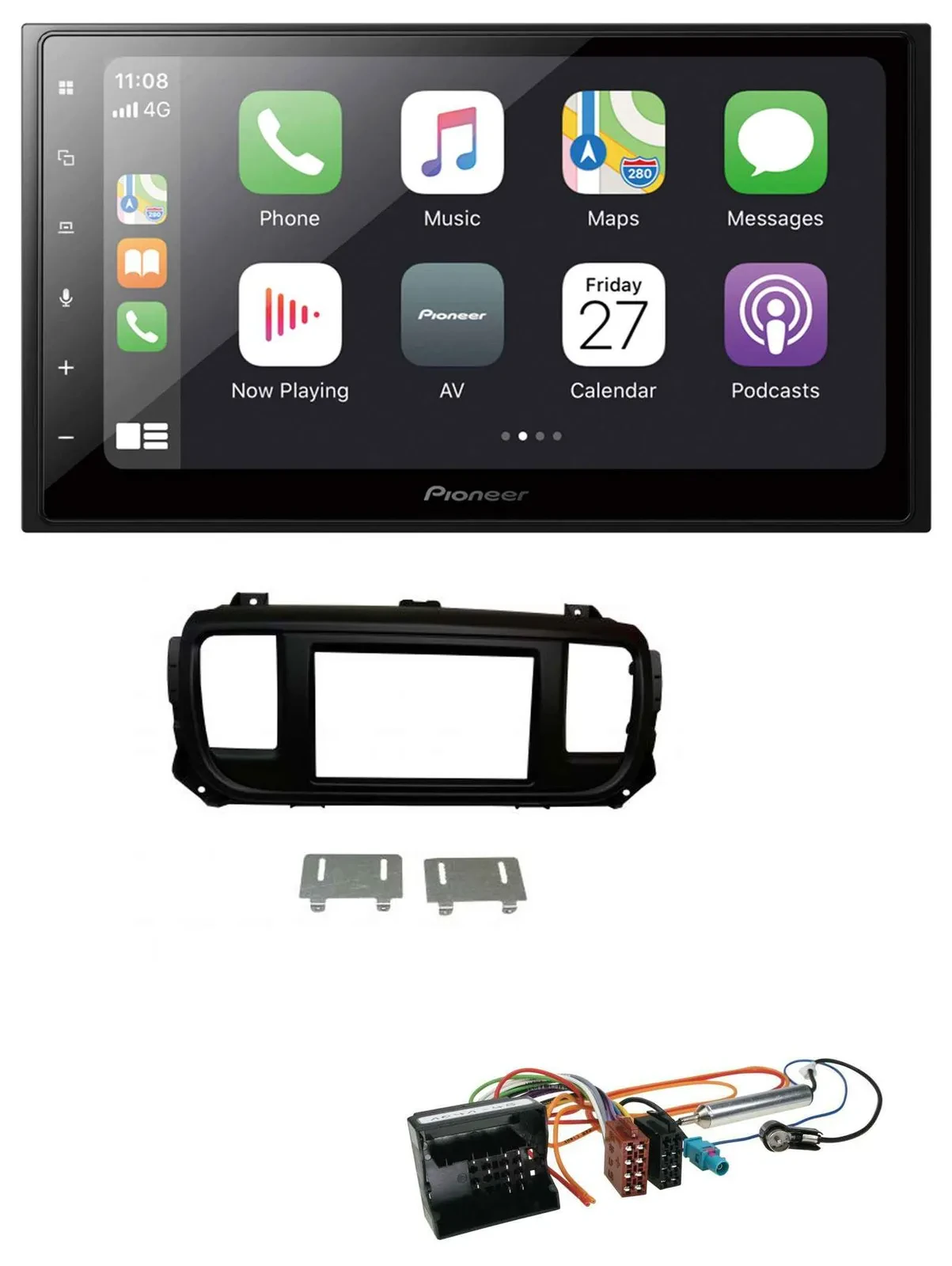 Автомагнитола для Citroen Jumpy/Dispatch/SpaceTourer Pioneer 2DIN, Bluetooth, DAB, USB, MP3