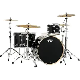 Ударная установка акустическая DW SSC Collector's Series 4-Pc Finish Ply Shell Pack w/24" Bass Drum Black Ice