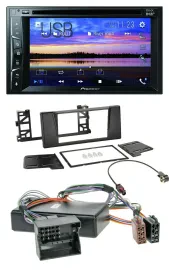 Автомагнитола для BMW 5 E39/X5 E53 Pioneer 2-DIN, Bluetooth, USB, DVD, DAB, MP3
