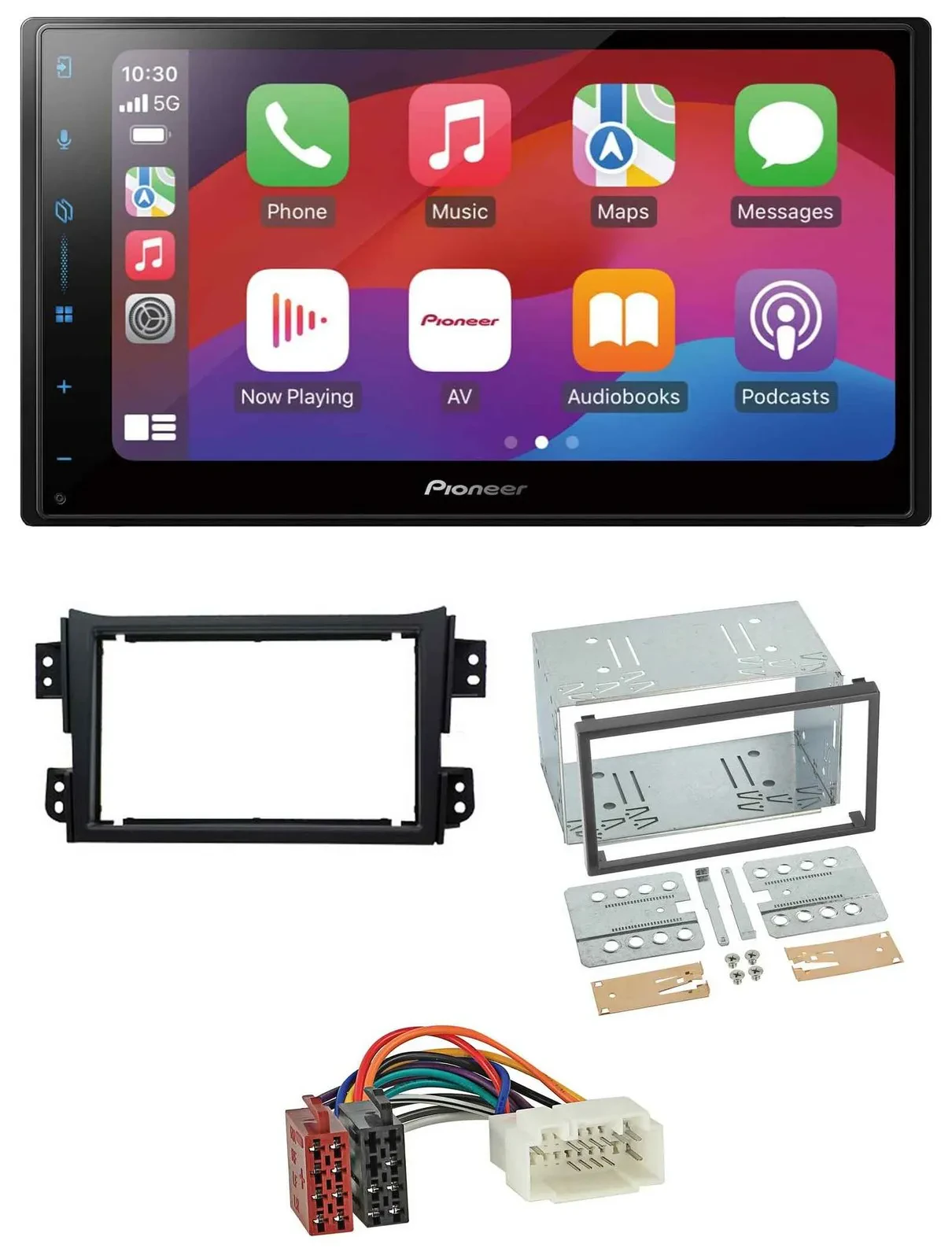Pioneer DAB USB MP3 Bluetooth 2DIN Autoradio für Opel Agila B Suzuki Splash 2008