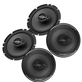 (2 Pairs) Pioneer TS-A1671F 280W 6.5" 3-Way Coaxial Car Speakers