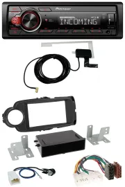 Автомагнитола для Toyota Yaris (2011–2014) Pioneer USB, MP3, DAB, Bluetooth, черный