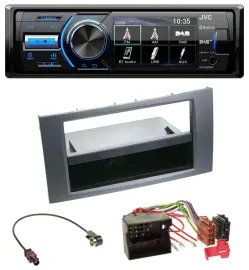 JVC Bluetooth MP3 USB DAB Autoradio für Ford Fusion Kuga Transit 05-12 anthrazit