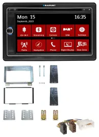 Blaupunkt Bluetooth DAB 2DIN USB DVD MP3 Autoradio für Kia Carnival II VQ 06-11