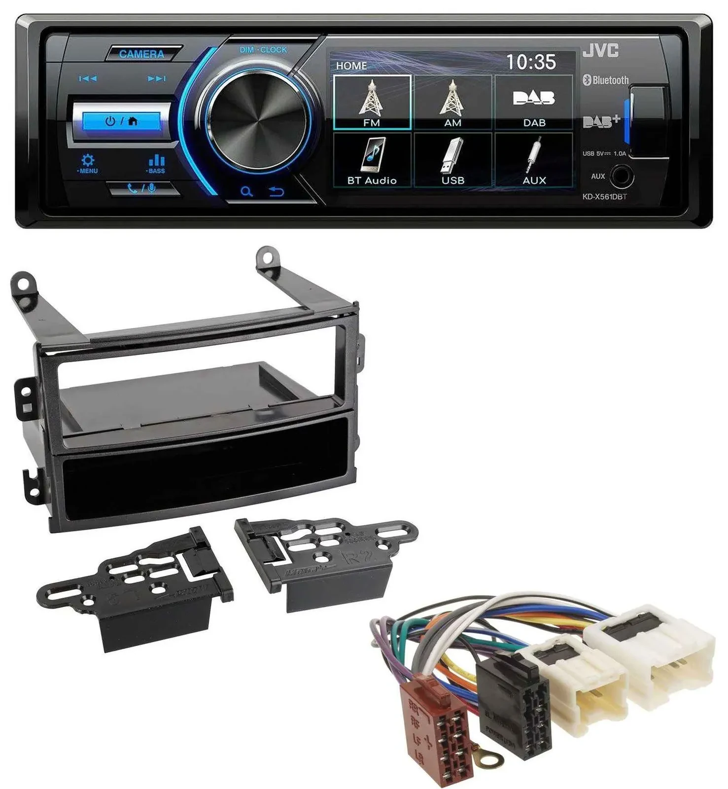 JVC Bluetooth MP3 USB DAB Autoradio für Nissan 350Z Roadster 2003-2005
