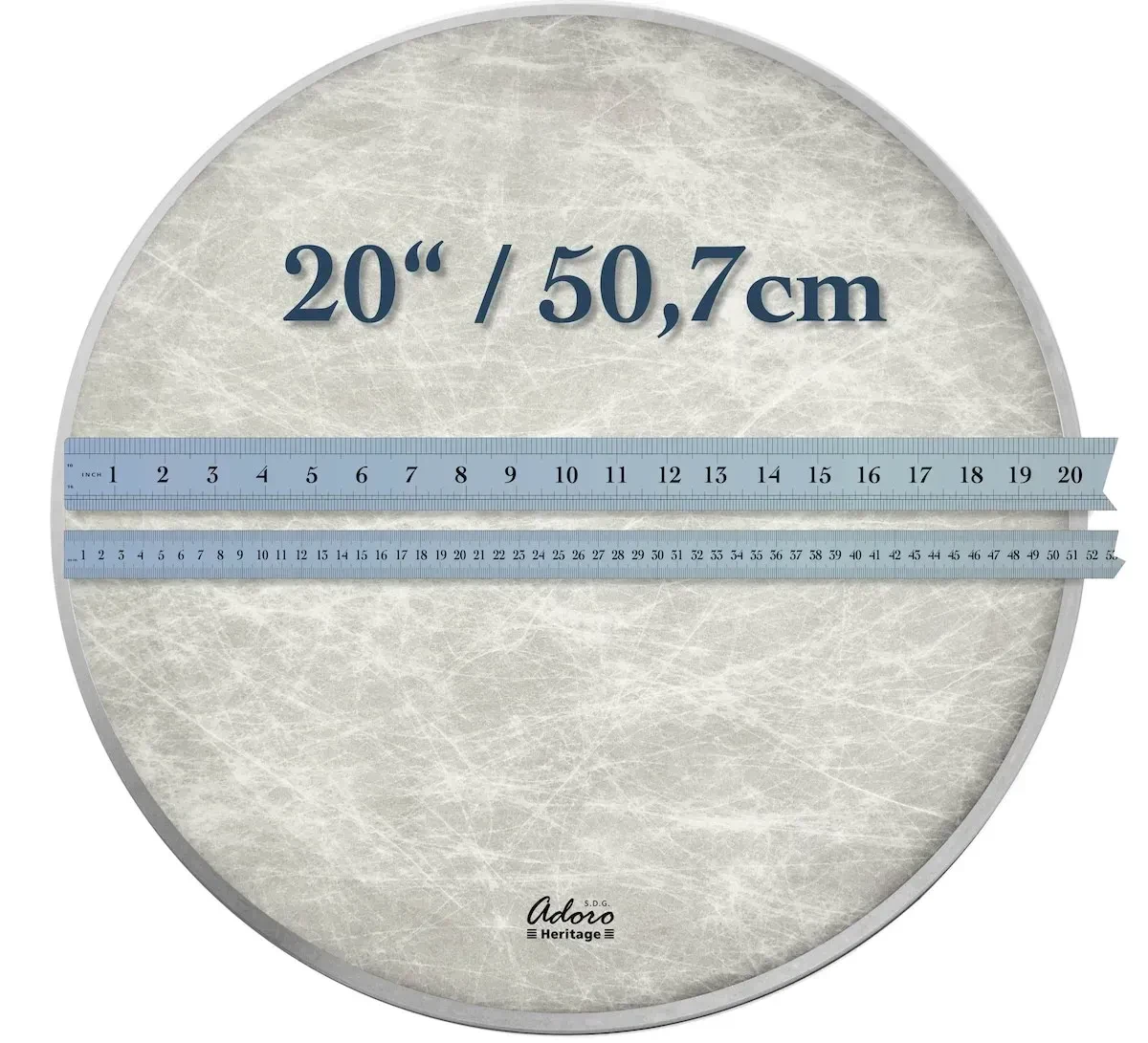 Пластик для барабана Adoro AHER-20BD Heritage Synthetic Calf