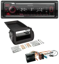 Kenwood MP3 Bluetooth USB DAB Autoradio für Citroen Nemo Peugeot Bipper ab 2008
