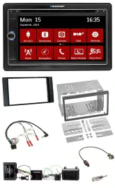 Blaupunkt TMC USB Lenkrad Bluetooth DAB 2DIN Navigation für Ford Kuga 2008-12 sc