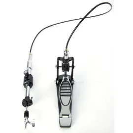 Remote Cable HiHat Stand Verchromt 1.8m Kabel Regulierbarer Trittwiderstand Drum