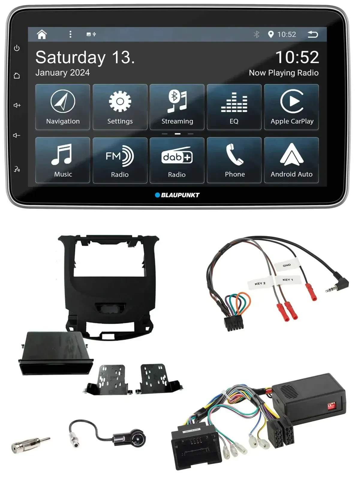 Blaupunkt USB DAB SD Lenkrad Bluetooth Autoradio für Chevrolet Cruze ab 2016 kla