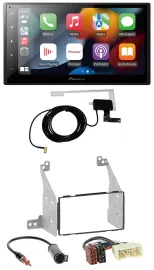 Pioneer MP3 USB Bluetooth DAB 2DIN Autoradio für Nissan Pathfinder 04-07