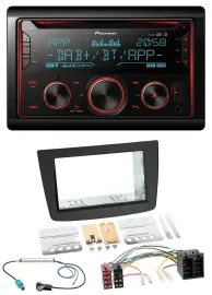 Автомагнитола Pioneer 2DIN, DAB, MP3, Bluetooth, USB, CD (для Alfa Romeo Mito 2008–2014)