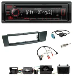 Автомагнитола для BMW 1 Series (E87) 2004–2013 Kenwood CD, USB, Bluetooth, DAB