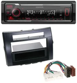 Kenwood MP3 Bluetooth USB DAB Autoradio für Toyota Corolla Verso 04-09 schwarz