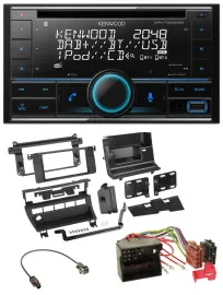 Kenwood CD 2DIN DAB USB MP3 Bluetooth Autoradio für BMW 3er 2002-2006 5 Schalter