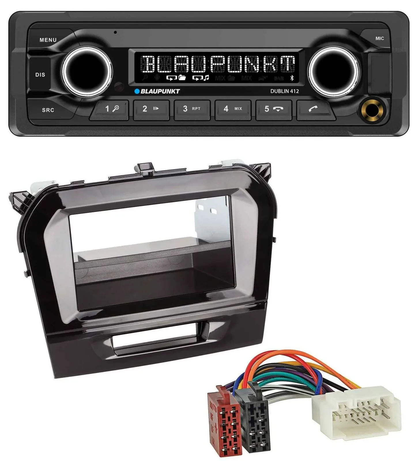 Blaupunkt MP3 Bluetooth USB AUX Autoradio für Suzuki Vitara (ab 2015)