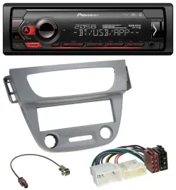 Pioneer MP3 USB DAB Bluetooth Autoradio für Renault Megane 3 (12-14) - grau