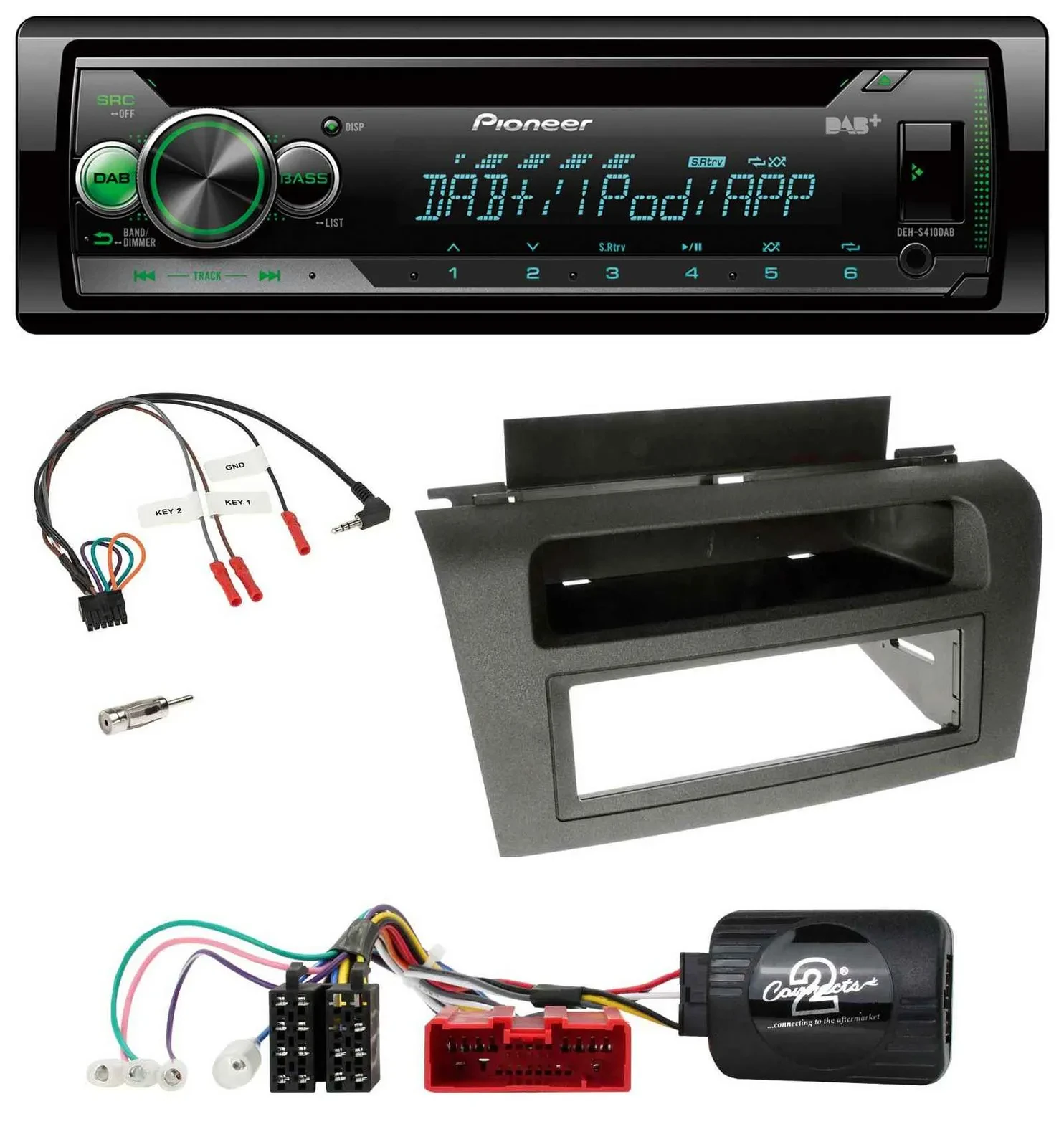 Автомагнитола Pioneer CD/USB/MP3 с DAB для Mazda 3 (2003–2009)