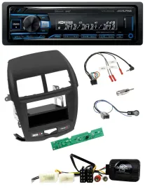 Автомагнитола для Mitsubishi ASX 2010–2014 Alpine USB Bluetooth DAB с поддержкой кнопок на руле