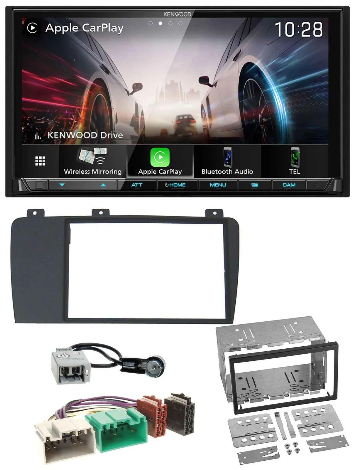 Kenwood MP3 2DIN USB DAB Bluetooth Autoradio für Volvo S60 V70 XC70 04-09