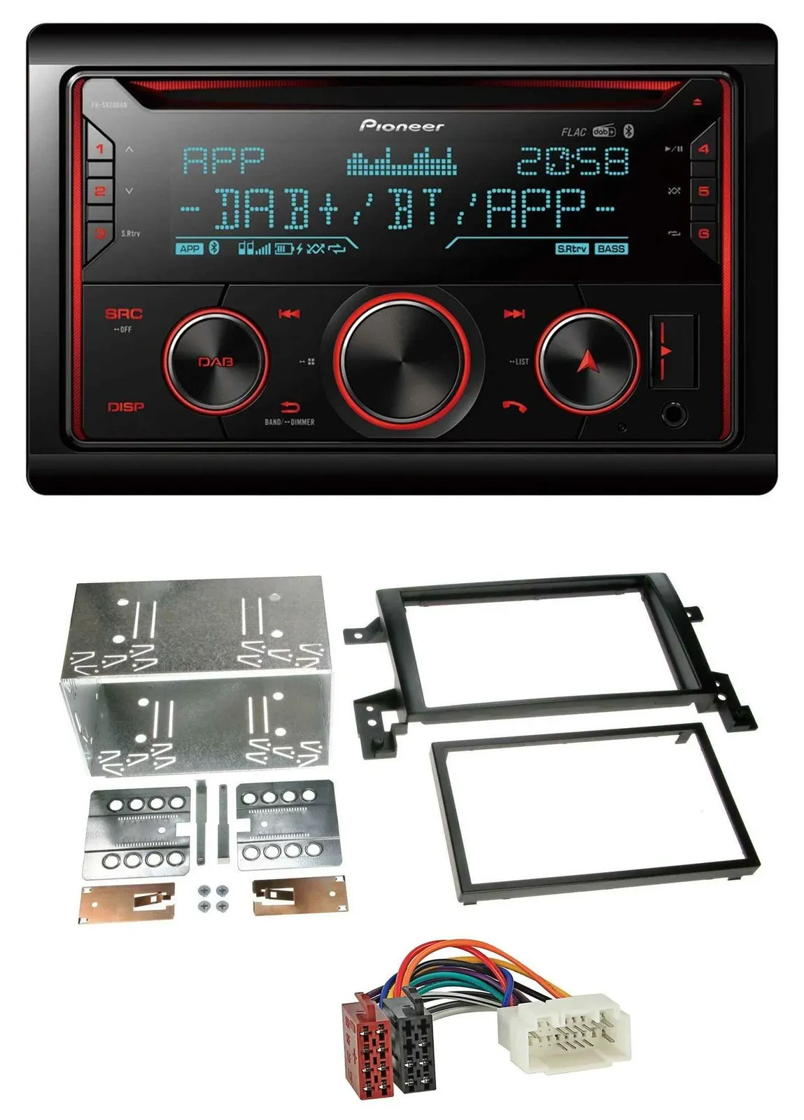 Pioneer 2DIN DAB MP3 Bluetooth USB CD Autoradio für Suzuki Grand Vitara ab 2005