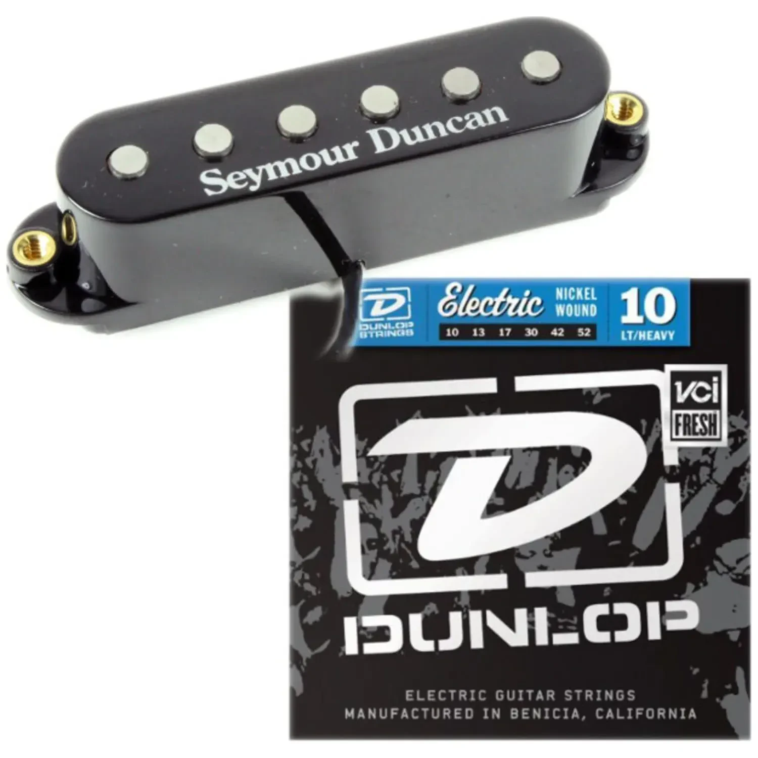 Звукосниматель для электрогитары Seymour Duncan STK-S7 Vintage Hot Stack с комплектом струн