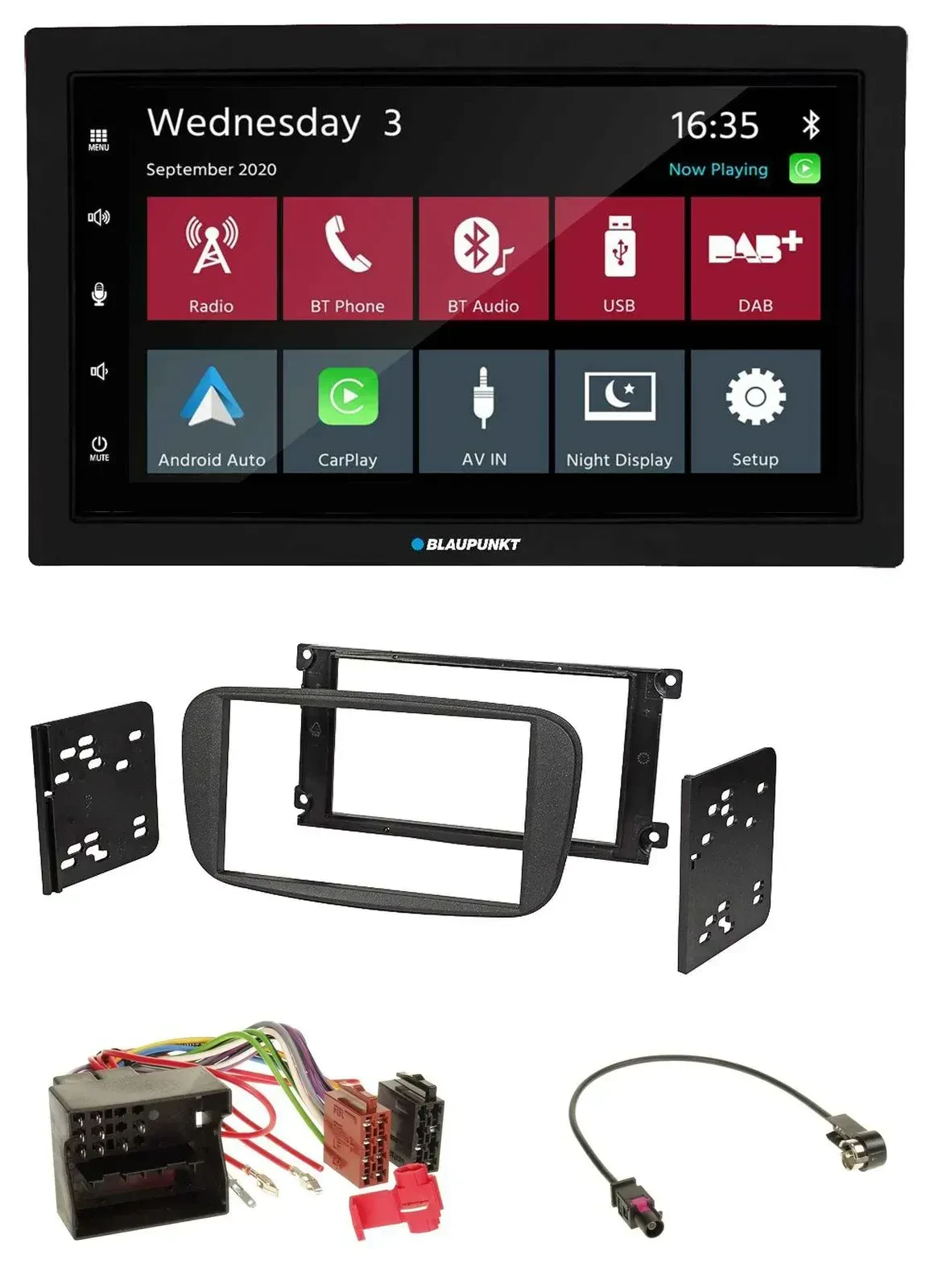 Blaupunkt DAB Bluetooth USB MP3 2DIN Autoradio für Ford Focus C-Max Galaxy ab 20