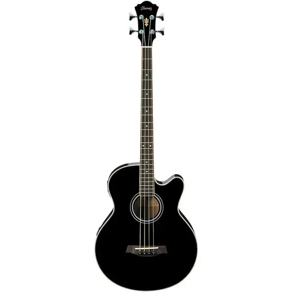 Бас-гитара акустическая Ibanez AEB5E Jumbo Black