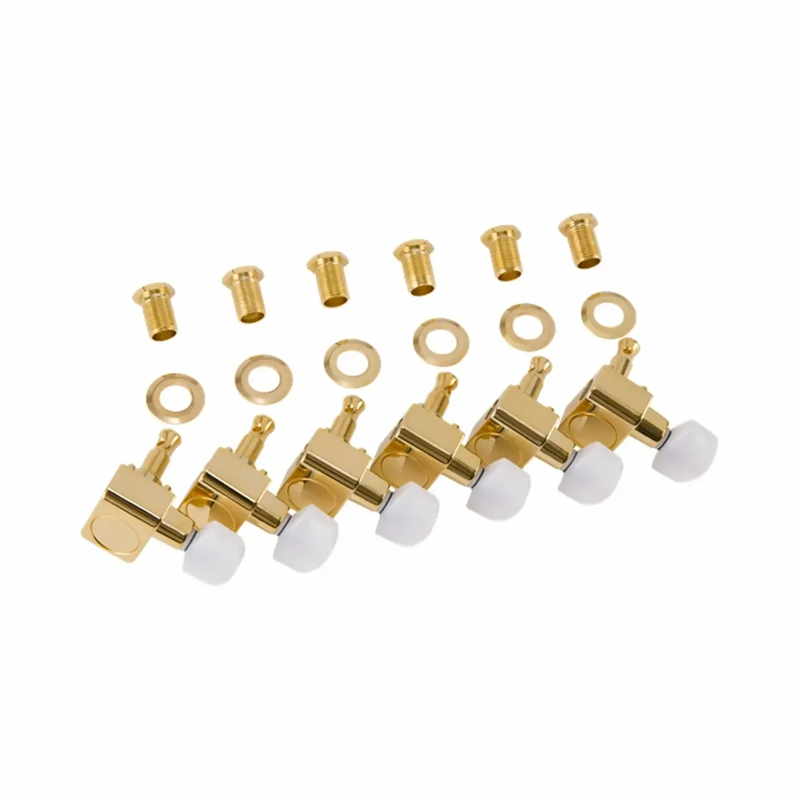 Колки гитарные Fender Deluxe Cast/Sealed Guitar Tuning Machines with Pearl Buttons Set of 6