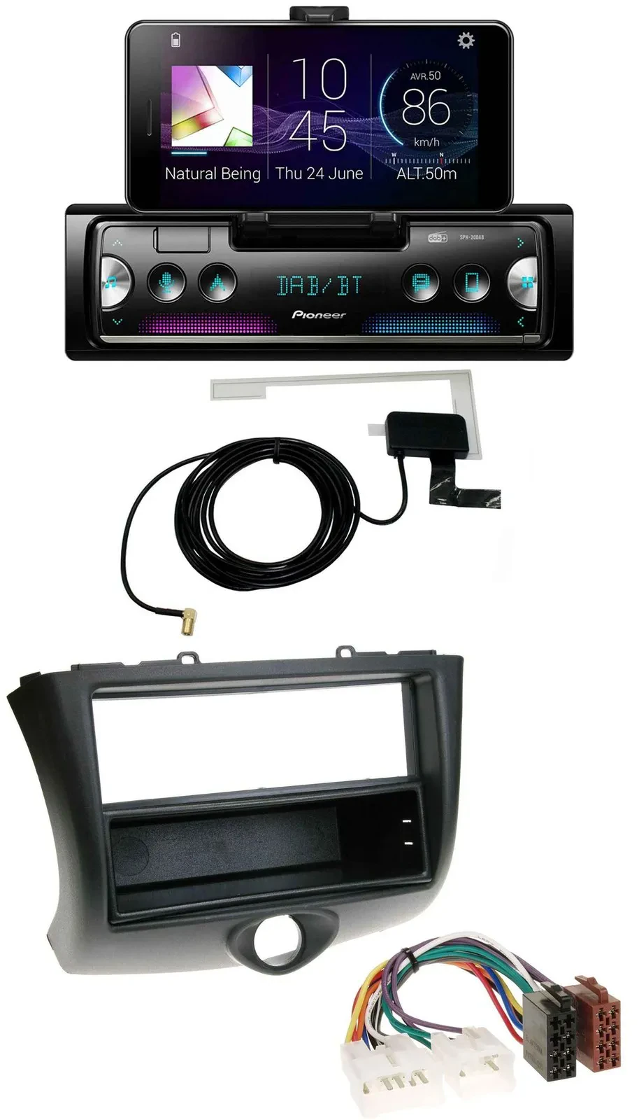 Pioneer DAB Bluetooth MP3 USB Autoradio für Toyota Yaris (2003-2006)