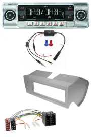 Dietz DAB USB MP3 Bluetooth Autoradio für Fiat Panda (bis 2002) - grau
